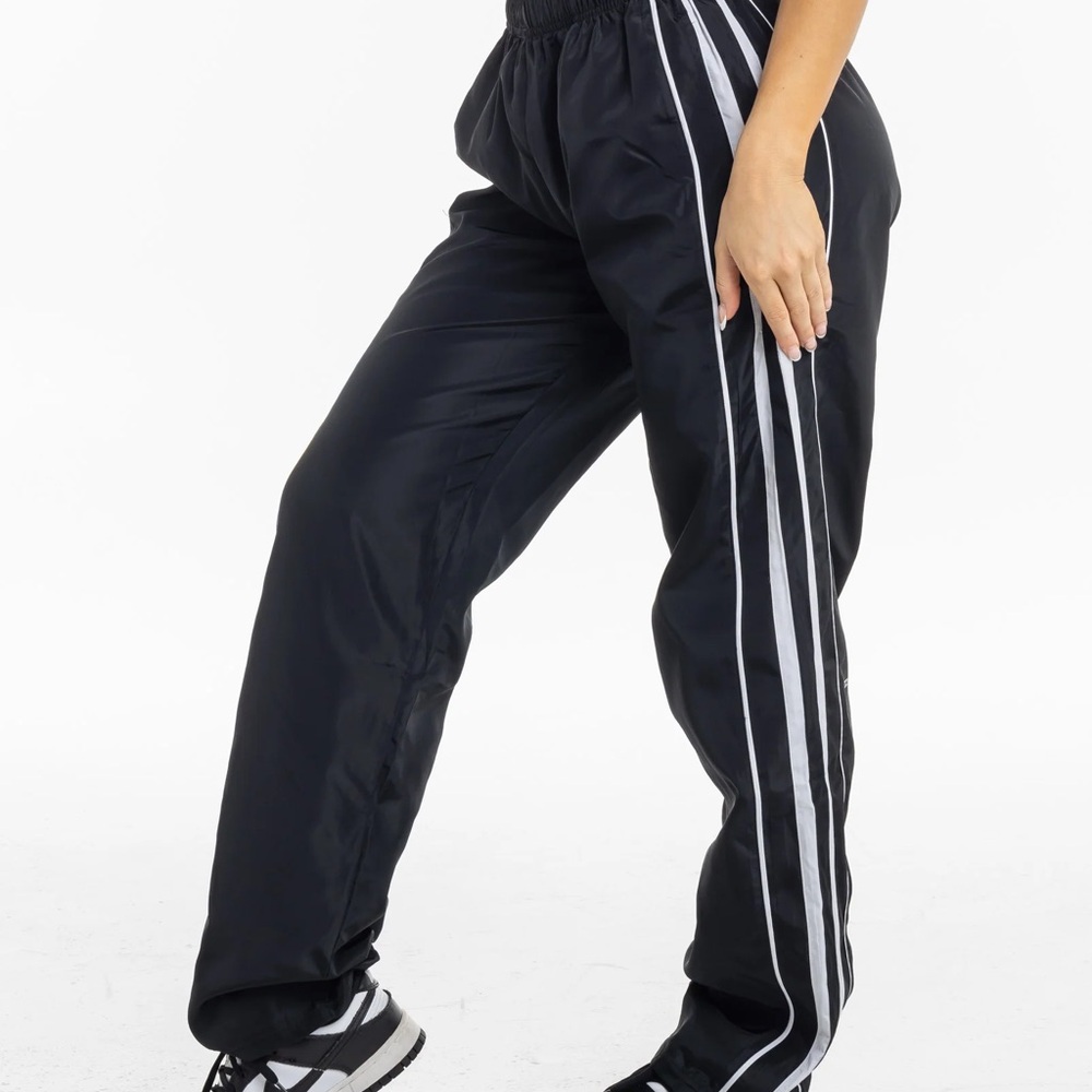 Black Y2K Retro Speed Pant